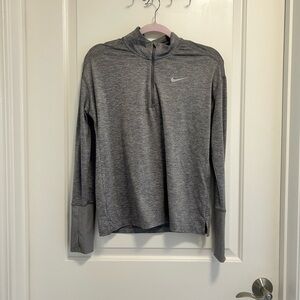 Nike Dri-Fit Heather Gray Quarter Zip Pullover -Women’s Small